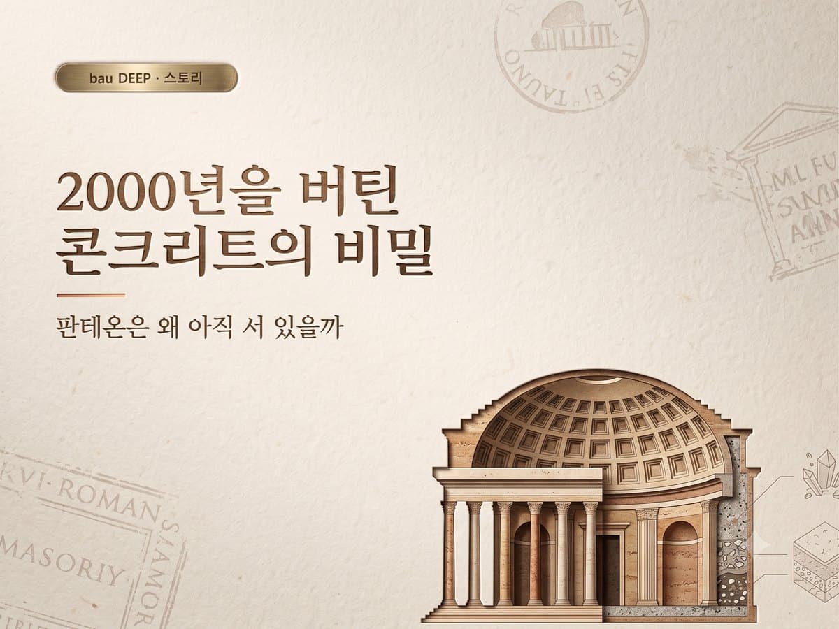 왜 2000년 전 콘크리트가 우리 것보다 오래 갈까 — 판테온이 지금도 서 있는 이유