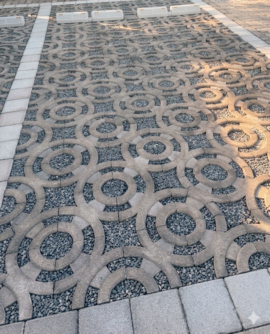 bau Paver mosaic 시공사례