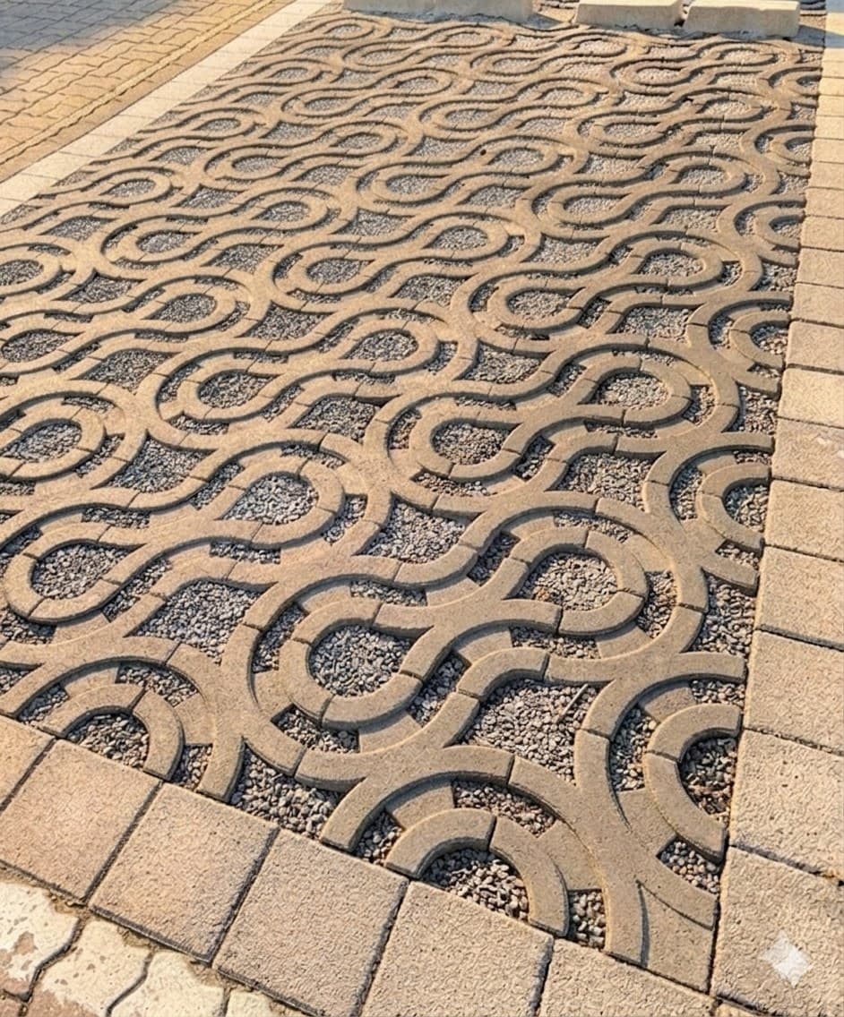 bau Paver mosaic 시공사례